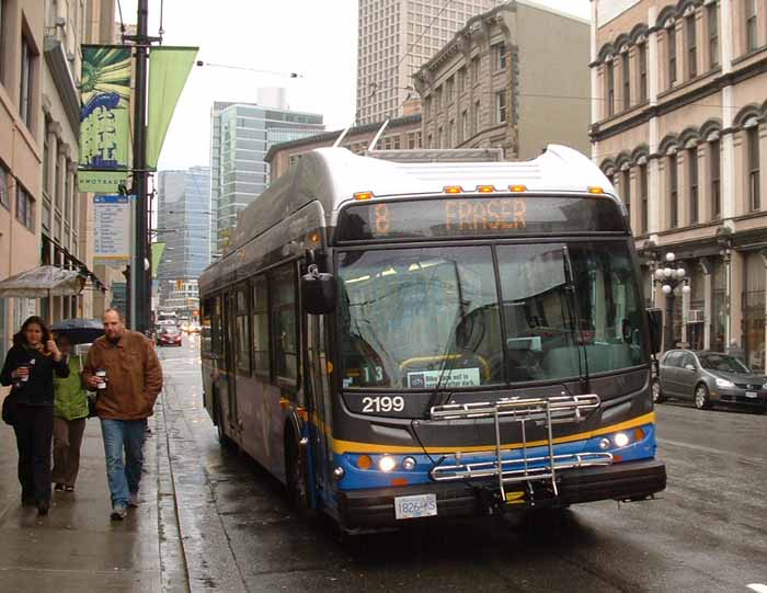 Coast Mountain Bus New Flyer E40LFR trolley 2199